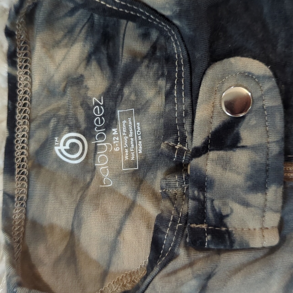 2 babybreez Black & Tan Tie Dye LUXIE® - Picture 3 of 8